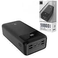 Повербанк 50000 mAh Power bank PX591 мощный Зарядное устройство для телефона Lightning Type-C 4 USB