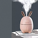 Унікальний зволожувач повітря нічник  2 в 1 Happy Rabbit Рожевий кролик, фото 6