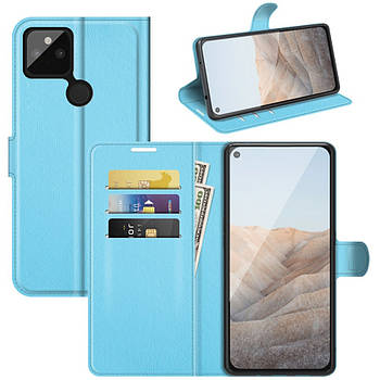 Чохол-книжка Litchie Wallet для Google Pixel 5A 5G Light Blue