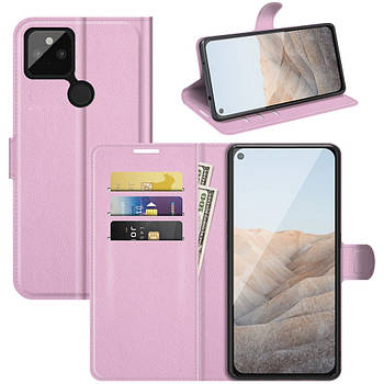 Чохол-книжка Litchie Wallet для Google Pixel 5A 5G Light Pink