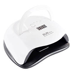 Лампа для манікюру з ручкою 126 Вт, SUN X Plus, Біла / Лампа для нігтів / Настільна лампа для гель лаку
