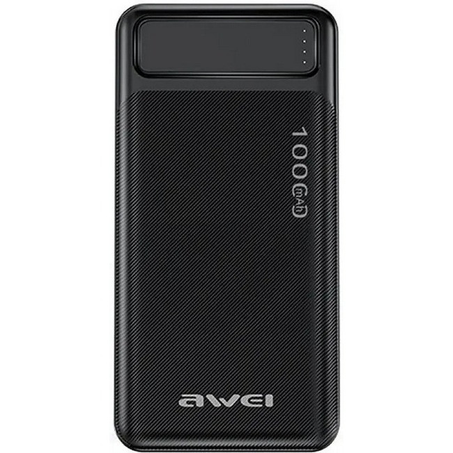 Повербанк УМБ Power Bank AWEI P5K 10000mah 8141 чорне, фото 1