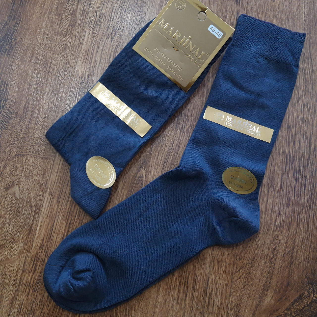 Чоловічі безшовні стрейчеві шкарпетки "MARJINAL" Туреччина 40-45 / 6 пар, фото 1