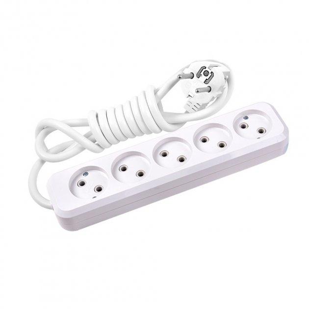 LIDER Подовжувач 5гн 3 метри без заземлення 10A 513, фото 1