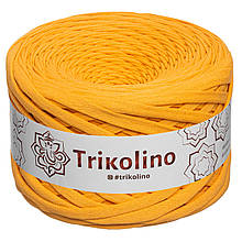 Трикотажна пряжа Trikolino, 7-9 мм., 50 м., Бурштиновий, нитки для в'язання