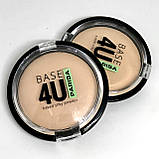 Запечена шовковиста пудра для обличчя Parisa Cosmetics Base 4U Baked Silky Powder No 01" Ivore", фото 4