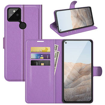 Чохол-книжка Litchie Wallet для Google Pixel 5A 5G Violet