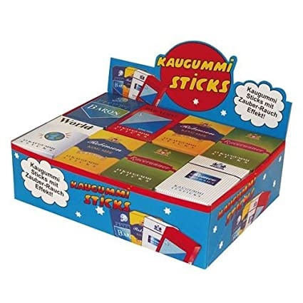 Жувальні гумки Kaugummi Sticks 44 г Блок Німеччина, фото 1