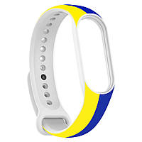 Ремешок ArmorStandart для Xiaomi Mi Band 7/6/5 New Style Blue - Yellow (ARM61907)