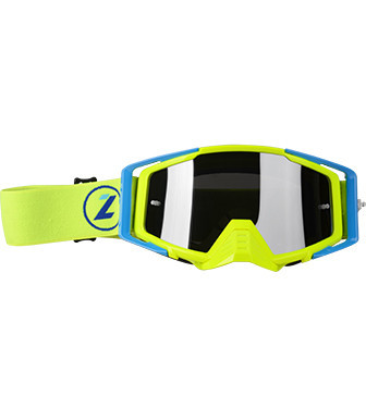 Маска кросова LAZER Goggle Race Style Yellow Fluo - Mirror Silver Lens