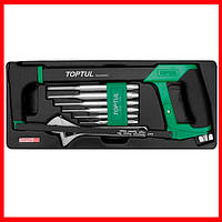 Комбінований слюсарний набір інструментів у ложементі 8 од. TOPTUL GCAT0801