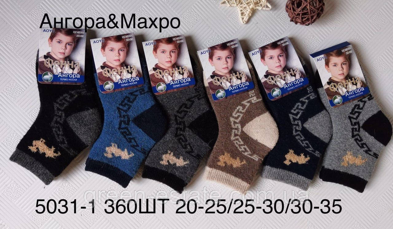 Шкарпетки дитячі махра+ангора асорті Фенна 20-25 р.