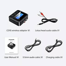 Bluetooth 5.0 аудіо приймач передавач Vikefon C39S з дисплеєм підтримка TF карт, фото 2