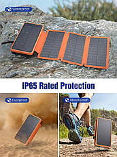 Складна сонячна панель, павер банк Solar Charger 26800mAh Power Bank*, фото 4