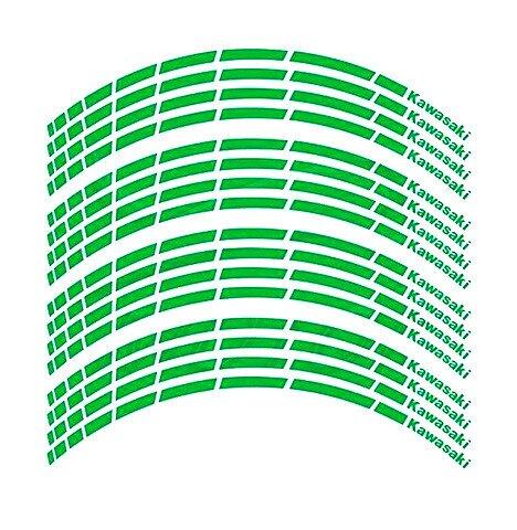 Наклейка на обід колеса Kawasaki Green