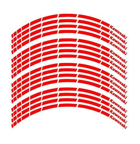 Наклейка на обід колеса Kawasaki Red