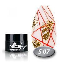 Гель-паутинка для дизайна Nice for you S-07 красная 5г