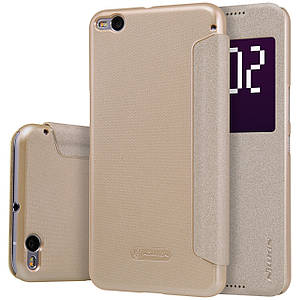 Шкіряний чохол Nillkin Sparkle для HTC One X9 золотистий