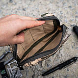 Тактичний маленький утилітарний підсумок чохол MINITOOL X2 органайзер чорний для смартфона сумка з MOLLE, фото 8