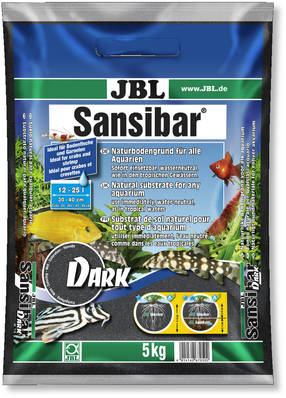JBL Sansibar DARK Чорний ґрунт для прісноводних і морських акваріумів 5 кг