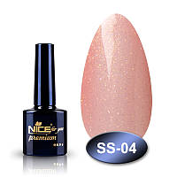 Камуфлирующая база с шиммером Nice for you Soft Shimmer SS04, розовое кружево 8,5 мл