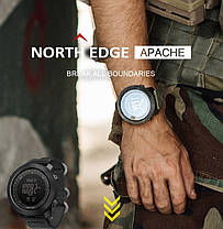 North Edge Чоловічий водостійкий спортивний годинник North Edge Apache УЦЕНКА без крокоміра!, фото 5