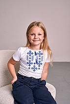 Трикотажна футболка з вишивкою для дівчинки "Зоряне сяйво", фото 2