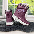 Чоботи дутики жіночі спортивний план на овчині Caroc, фото 4
