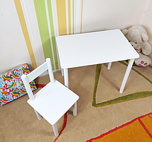 Дитячий столик і стільчик від виробника Дерево та МДФ 2-7 років стіл і стілець Біла Україна