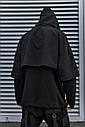 Худі-пончо чоловічий чорний від бренду ТУР модель Ганрю, фото 2