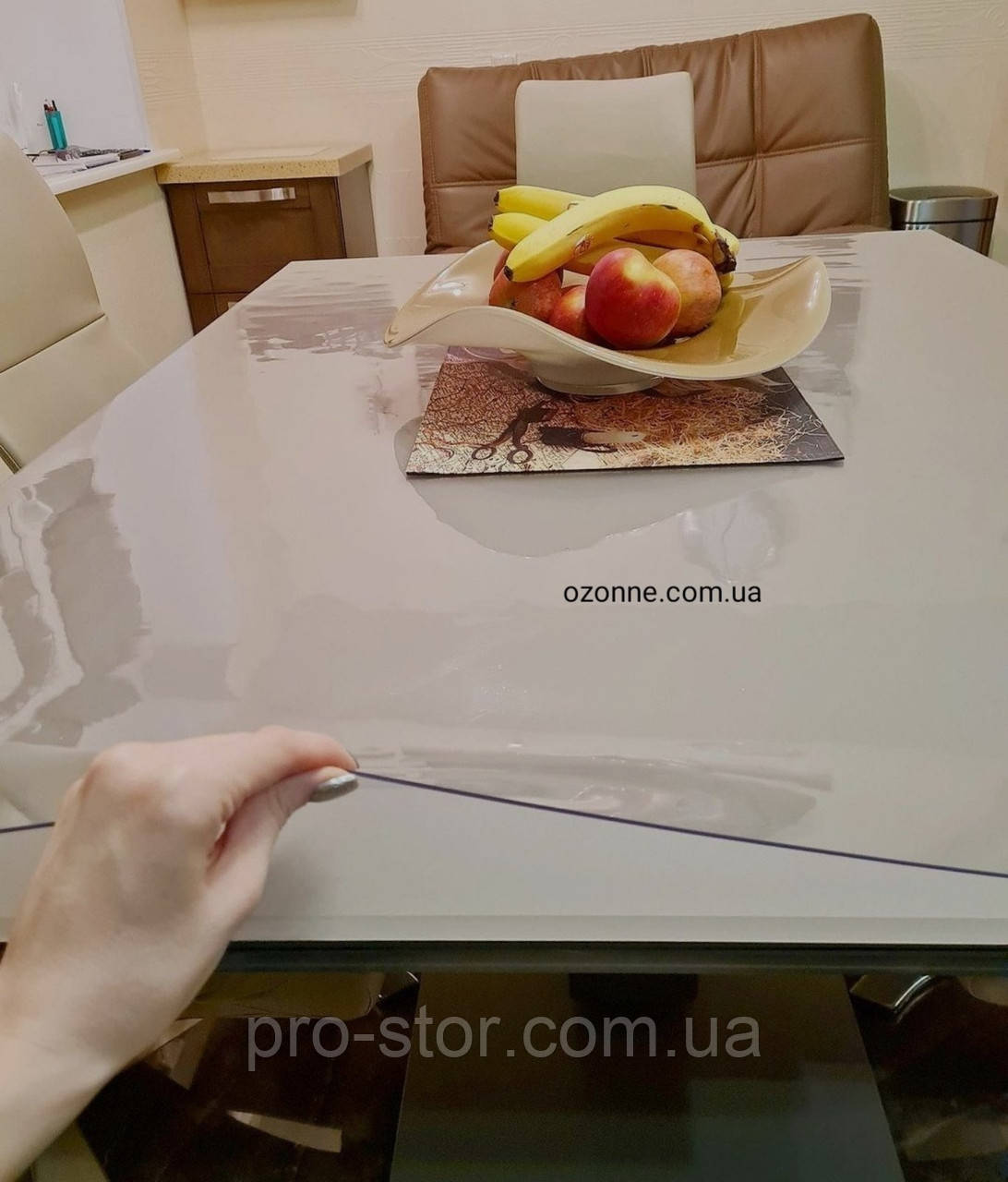 Мягкое стекло скатерть на стол Пробник Crystal скатерть защита на стол 10см - фото 7 - id-p1682774151