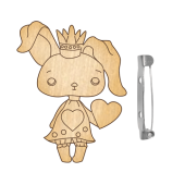 Заготівка для броші No034.Зайка-1, фото 1