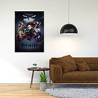 Плакат-постер с принтом Demon Slayer - Клинок рассекающий демонов 16 А3