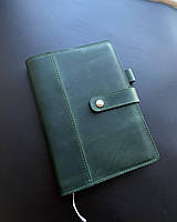 Кожаная обложка для дневника А5 WILLOW зеленая