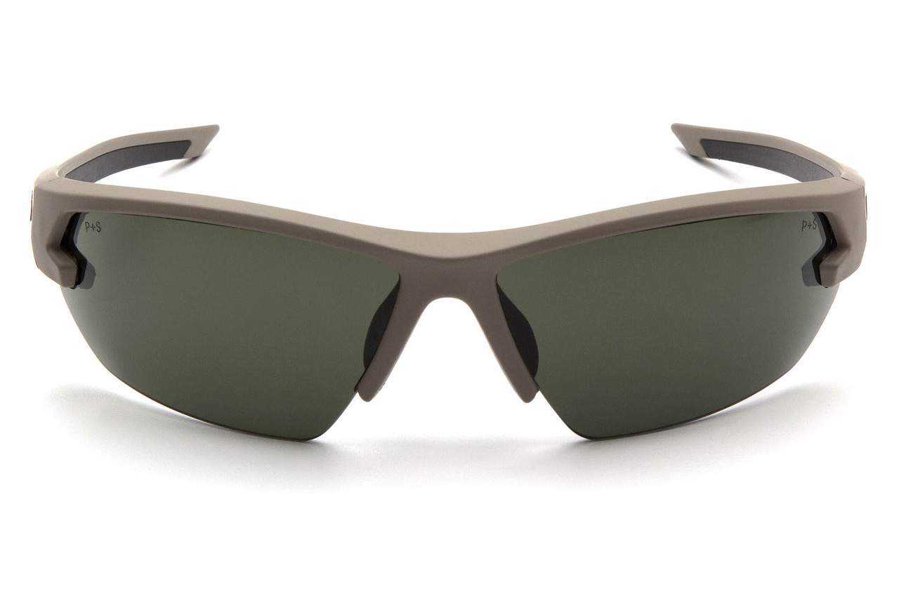 Очки защитные открытые Venture Gear Tactical Semtex 2.0 Tan (forest gray) Anti-Fog, чёрно-зелёные в песочной - фото 2 - id-p1682789742
