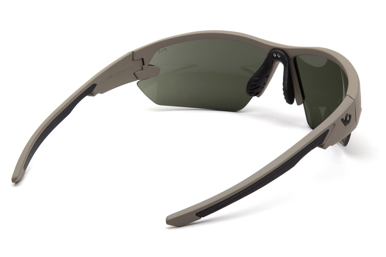 Очки защитные открытые Venture Gear Tactical Semtex 2.0 Tan (forest gray) Anti-Fog, чёрно-зелёные в песочной - фото 4 - id-p1682789742