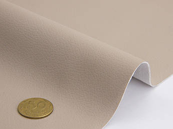 Відріз 0,7м, Біеластик, шкірзам тягучий дрібнозернистий колір світло-бежевий 31-BL, шир. 1,63 м