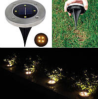 Уличный светильник на солнечной батарее Solar Disk Lights, 4шт/комплект! Best