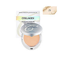 Пудра с коллагеном осветляющая Enough Collagen 3in1 Whitening Moisture Two Way Cake SPF28/PA++ 21 тон