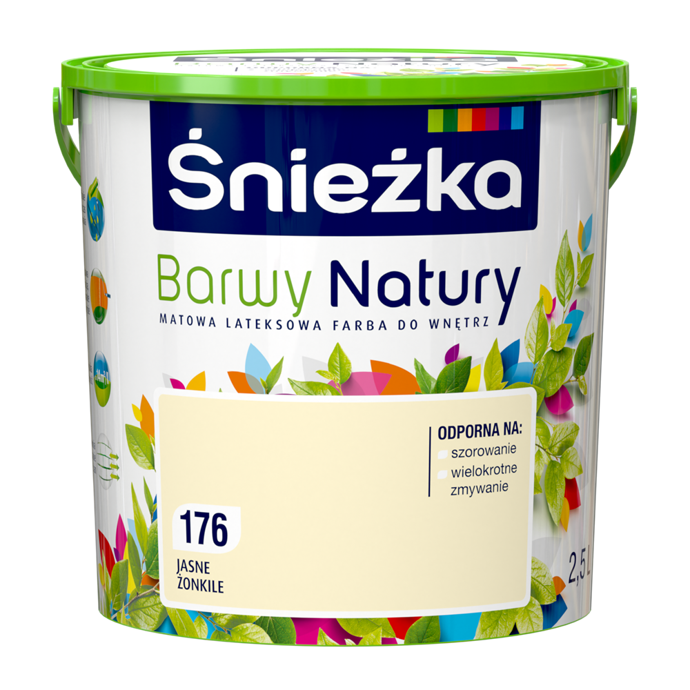 Фарба латексна матова Снєжка Barwy Natury 176Т Яскраві нарциси 2,5L