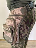 Сумка тактична на стегно плече армійська сумка утилітарна, фото 3
