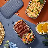 Ланч-бокс з підігрівом Bear (Xiaomi) електричний від мережі 220В - Синій, фото 9