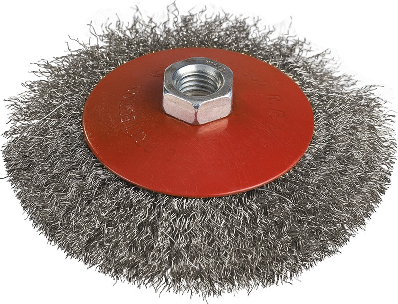 Щітка по металу конусна 100мм (кручений дріт) MIOL 06-467