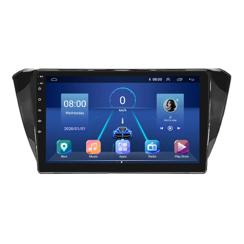 Штатна магнітола 10" Lesko для Skoda Superb III Рестайлінг 2019-н.в. 6/128Gb 4G Wi-Fi GPS Top