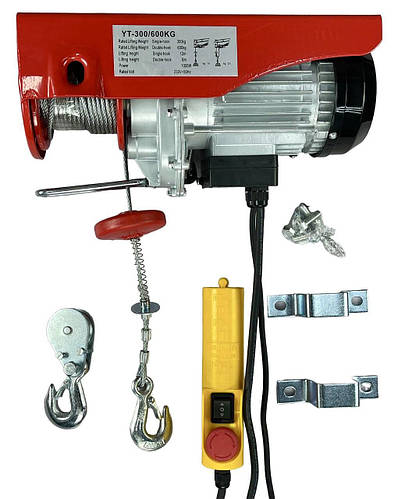 Купить Электрическая лебедка тельфер 220В YT-300/600 кг (6-12м), цена ...