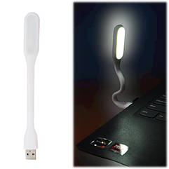 Портативна USB лампа підсвітка для ноутбука Led Plastic Light White