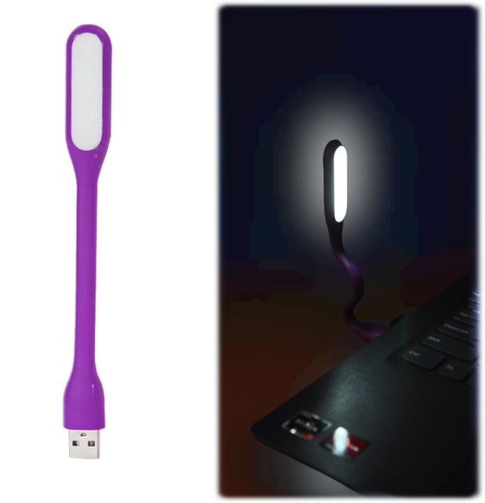 Портативна USB лампа підсвітка для ноутбука Led Plastic Light Violet