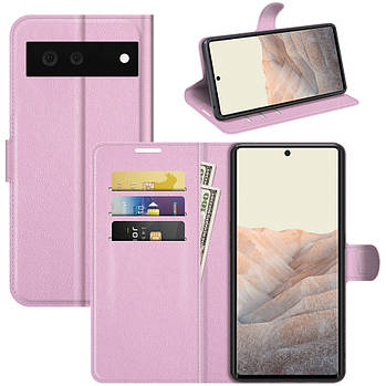 Чохол-книжка Litchie Wallet для Google Pixel 6 Light Pink