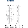 Замок врізний Gerda ZW 300 Z (85/35) PZ, фото 2