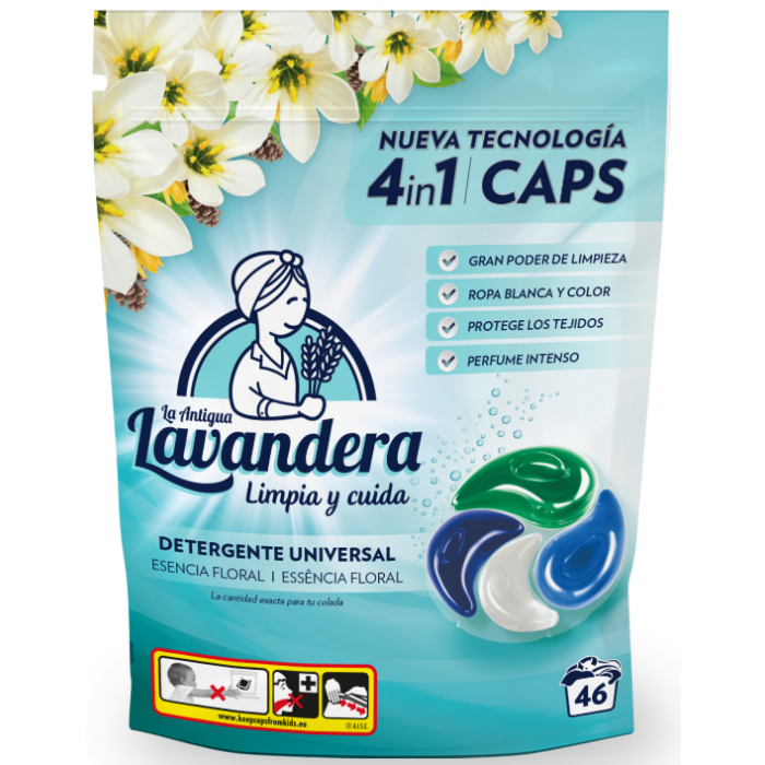 Капсули для прання LAVANDERA польові квіти 46 шт
